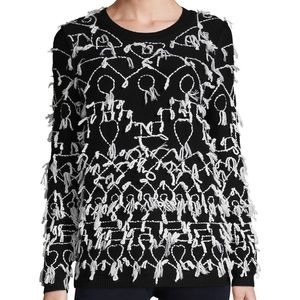 Max Mara ruins fringed tassel sweater Nwot
